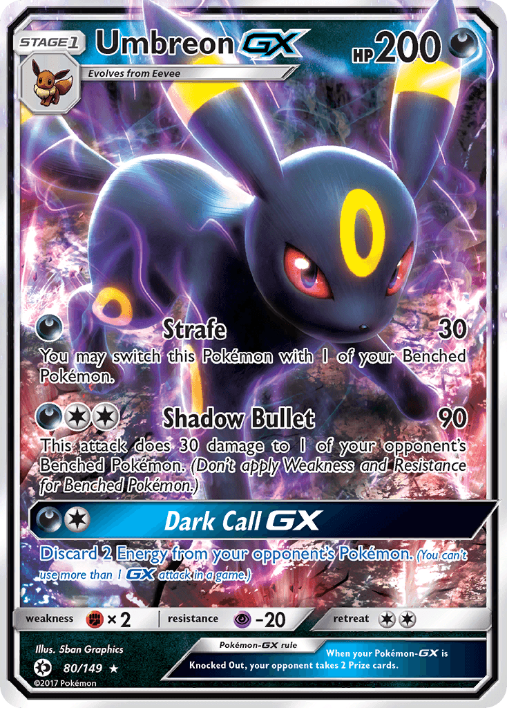 Umbreon-GX (Sun & Moon) #80