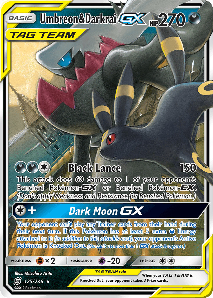 Umbreon & Darkrai-GX (Unified Minds) #125