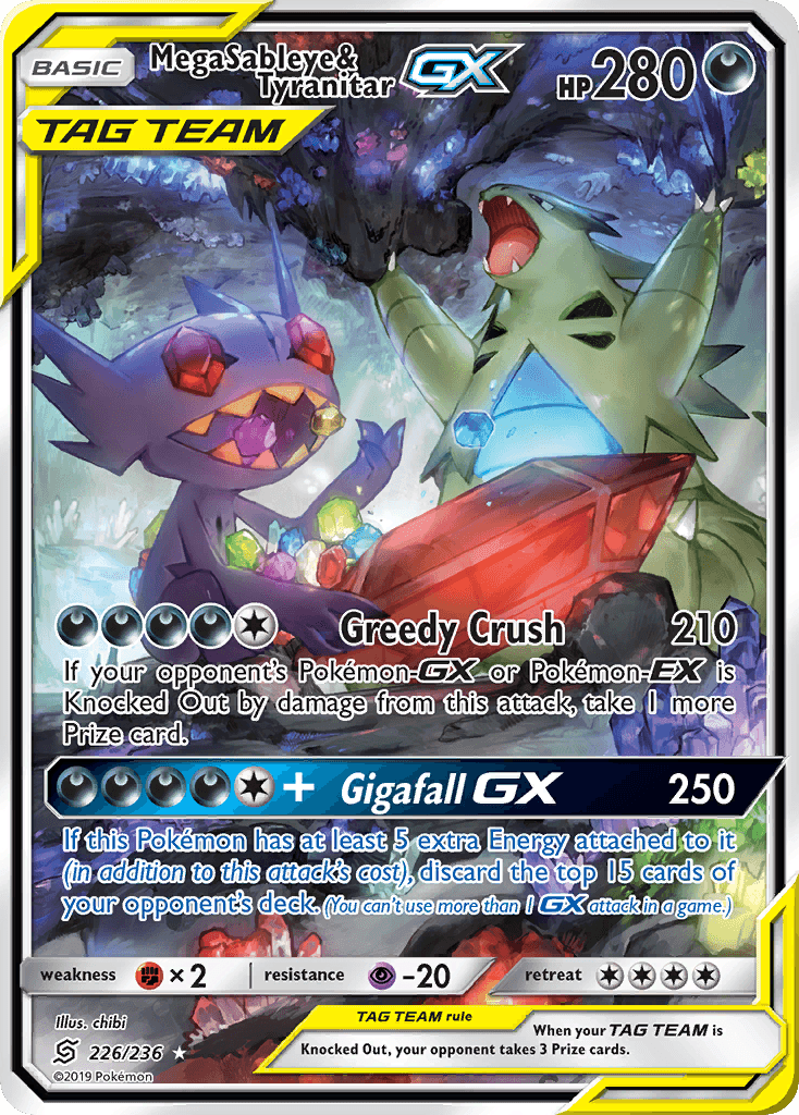 Mega Sableye & Tyranitar-GX (Unified Minds) #226