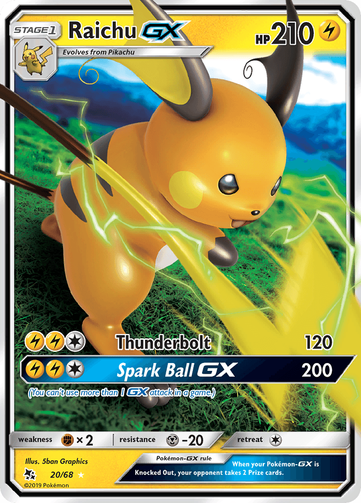 Raichu-GX (Hidden Fates) #20