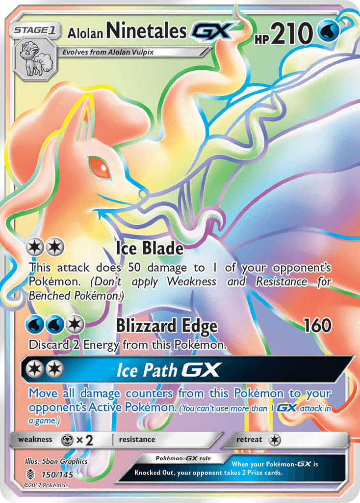 Alolan Ninetales-GX (Guardians Rising) #150