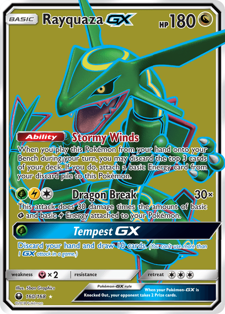 Rayquaza-GX (Celestial Storm) #160