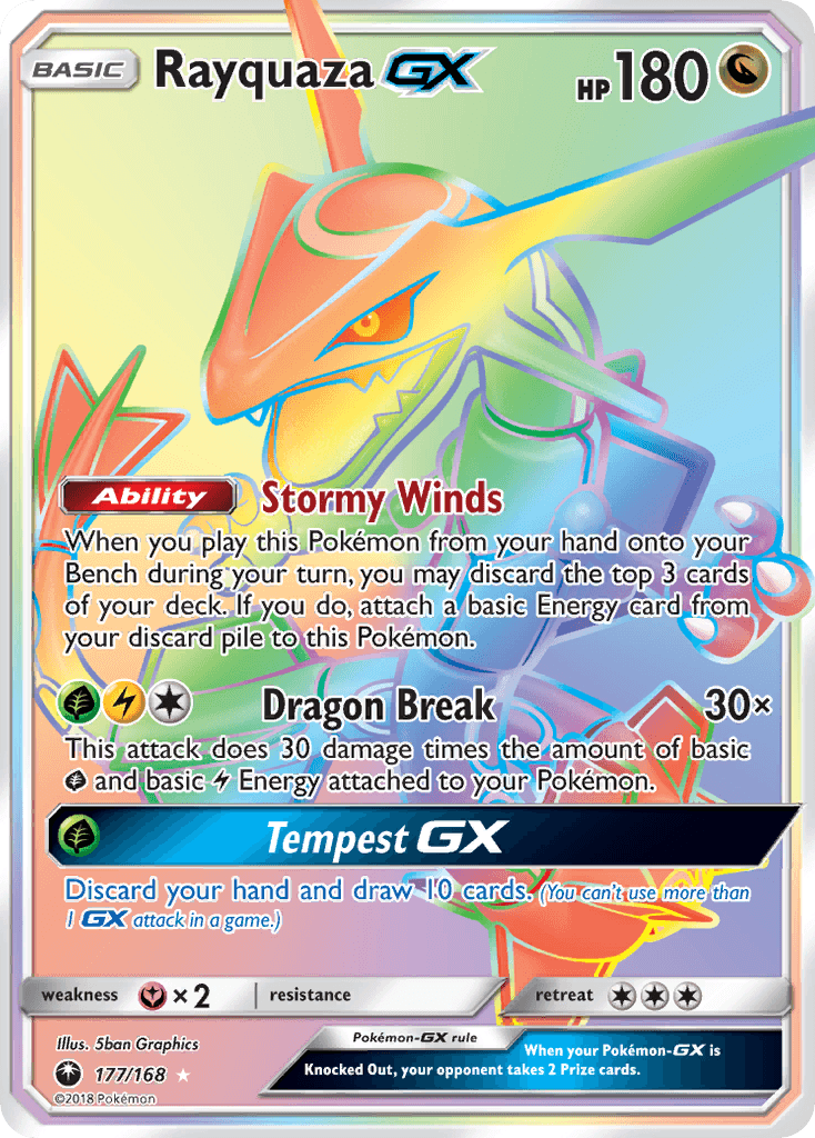 Rayquaza-GX (Celestial Storm) #177
