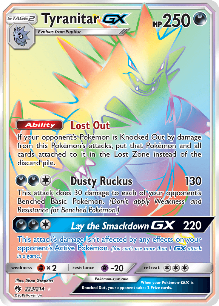 Tyranitar-GX (Lost Thunder) #223