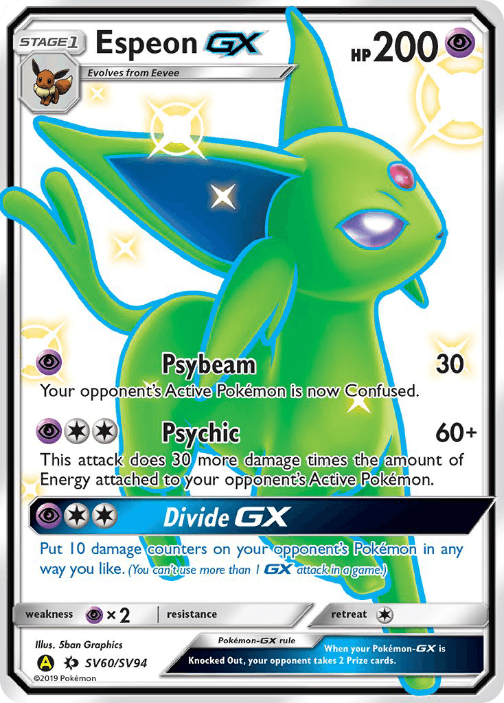 Espeon-GX (Hidden Fates Shiny Vault) #SV60