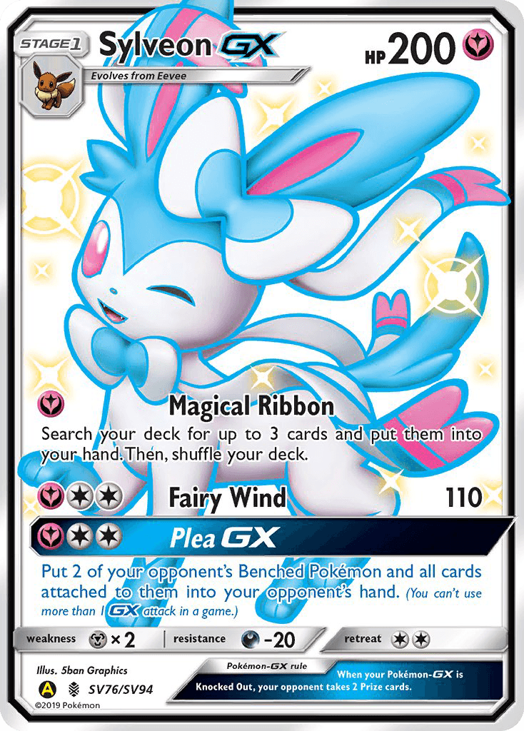 Sylveon-GX (Hidden Fates Shiny Vault) #SV76