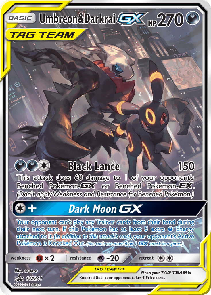 Umbreon & Darkrai-GX (SM Black Star Promos) #SM241