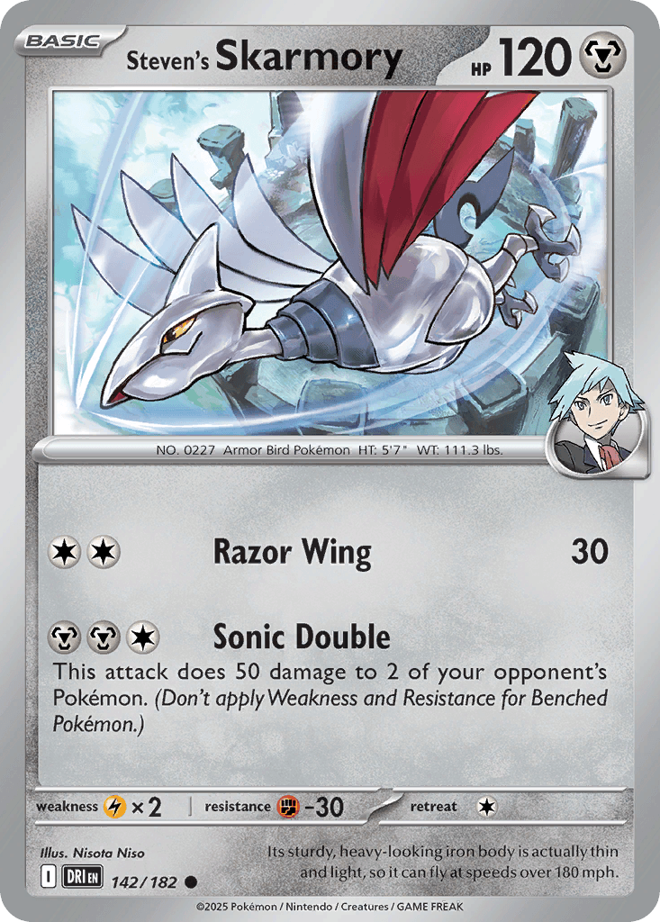 Steven's Skarmory (Destined Rivals) #142 card art