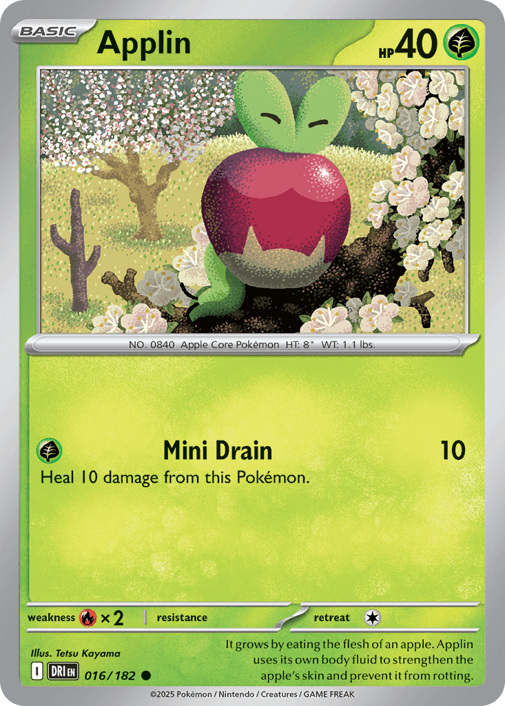 Applin (Destined Rivals) #16 card art