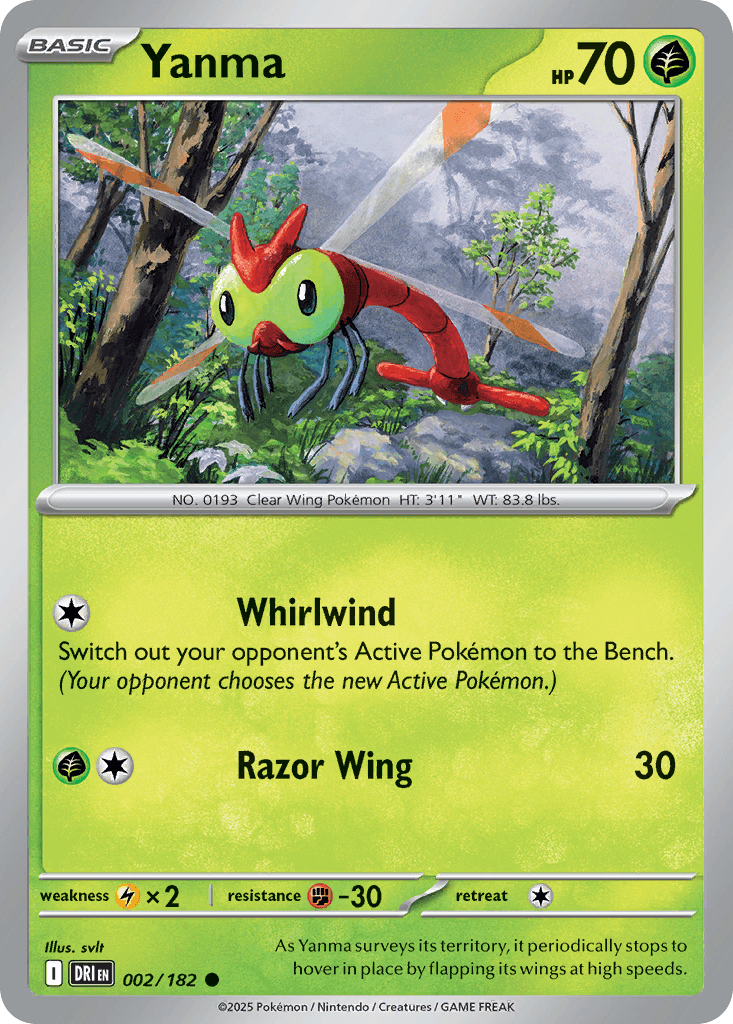 Yanma (Destined Rivals) #2 card art