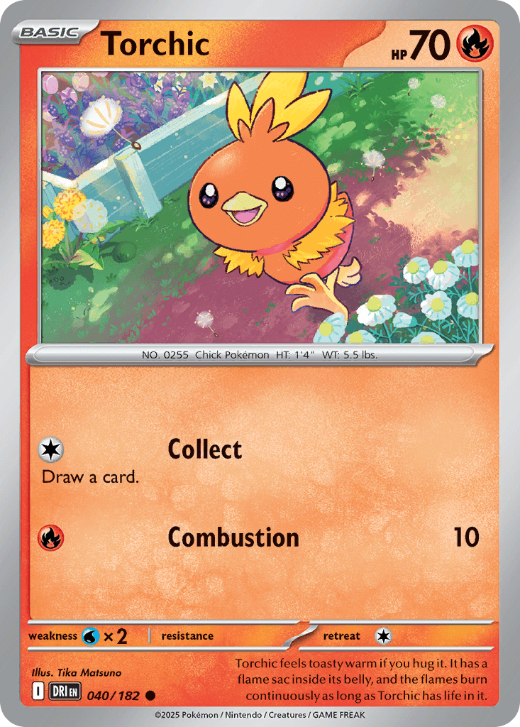 Torchic (Destined Rivals) #40 card art