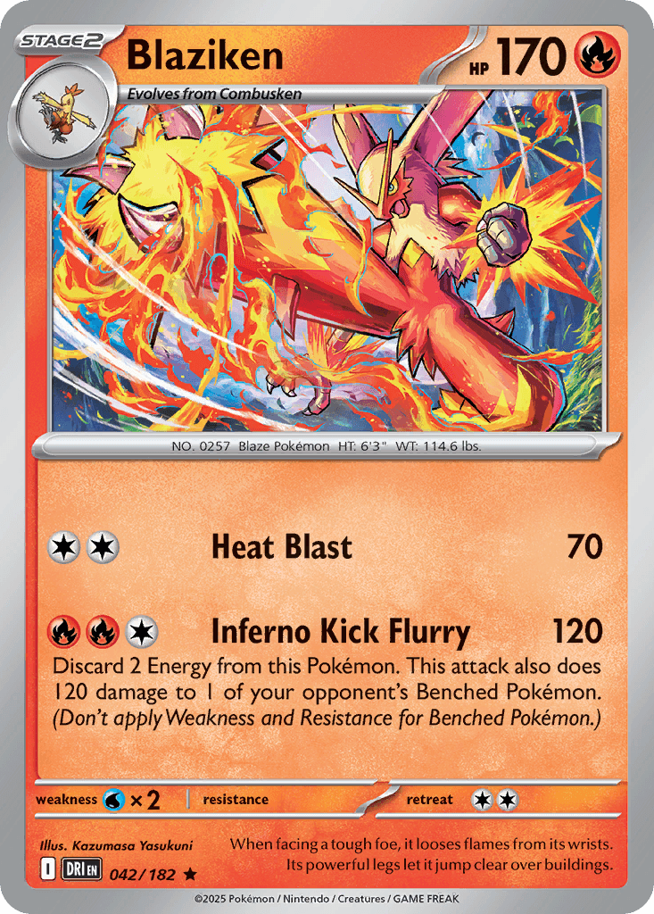 Blaziken (Destined Rivals) #42 card art