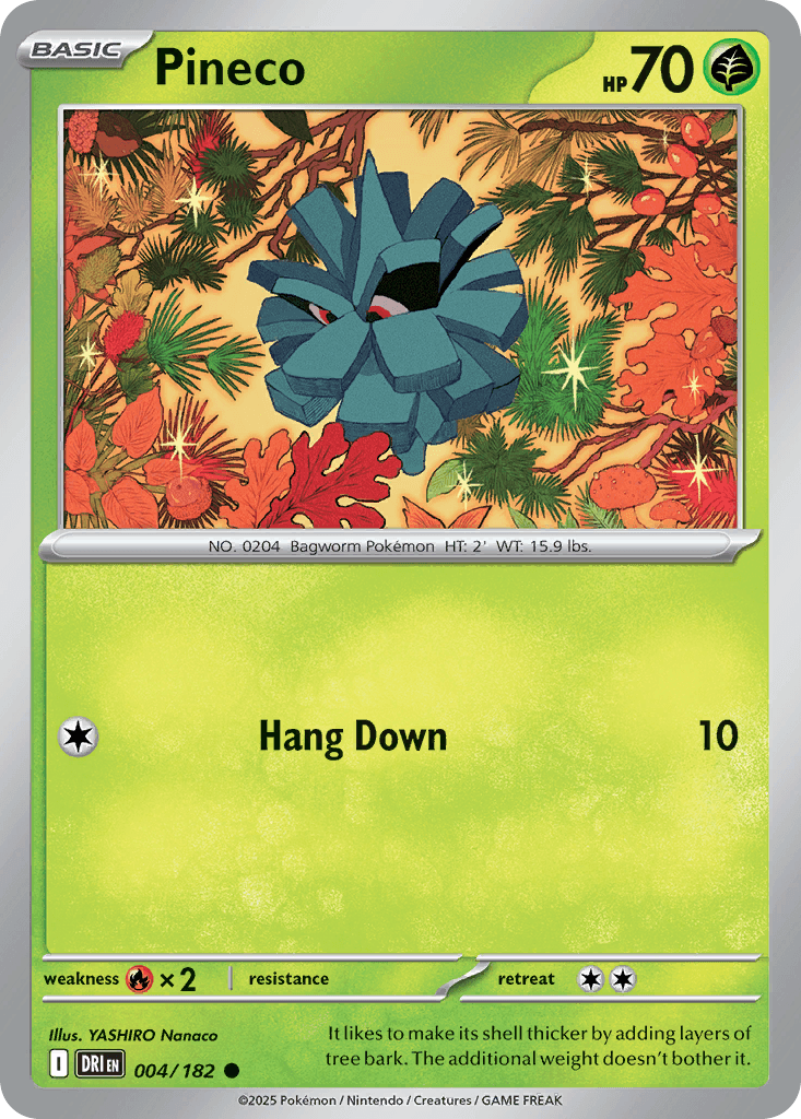 Pineco (Destined Rivals) #4 card art