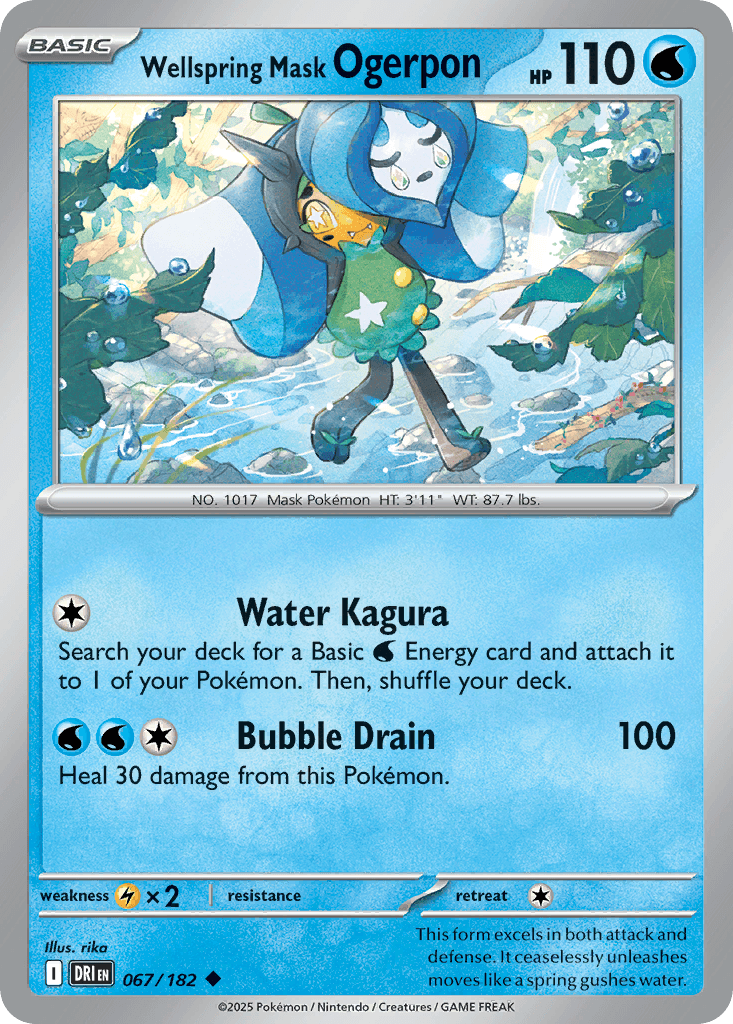 Wellspring Mask Ogerpon (Destined Rivals) #67 card art