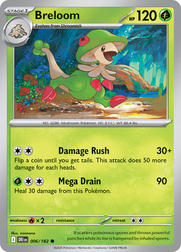 Breloom (Destined Rivals) #6 card art