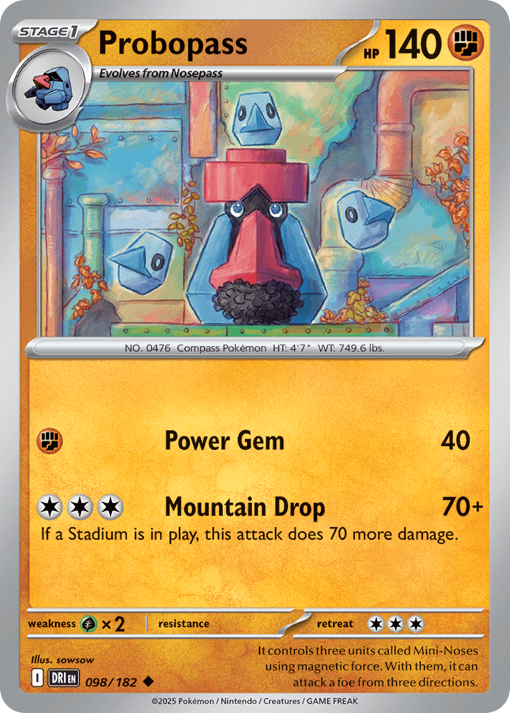 Probopass (Destined Rivals) #98 card art
