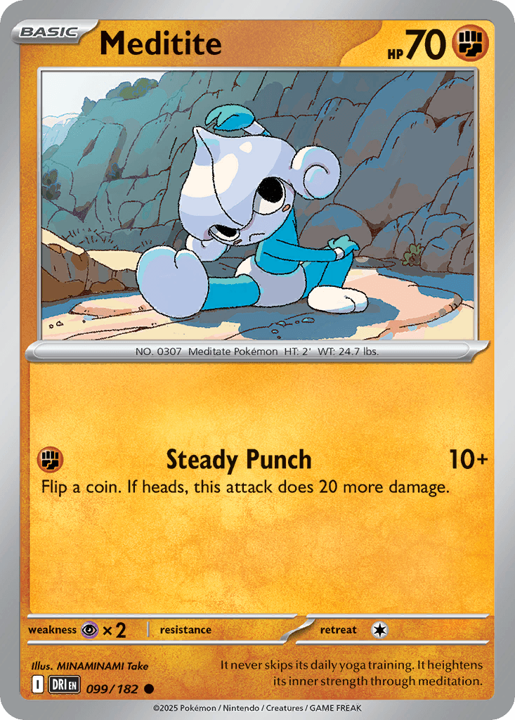 Meditite (Destined Rivals) #99 card art