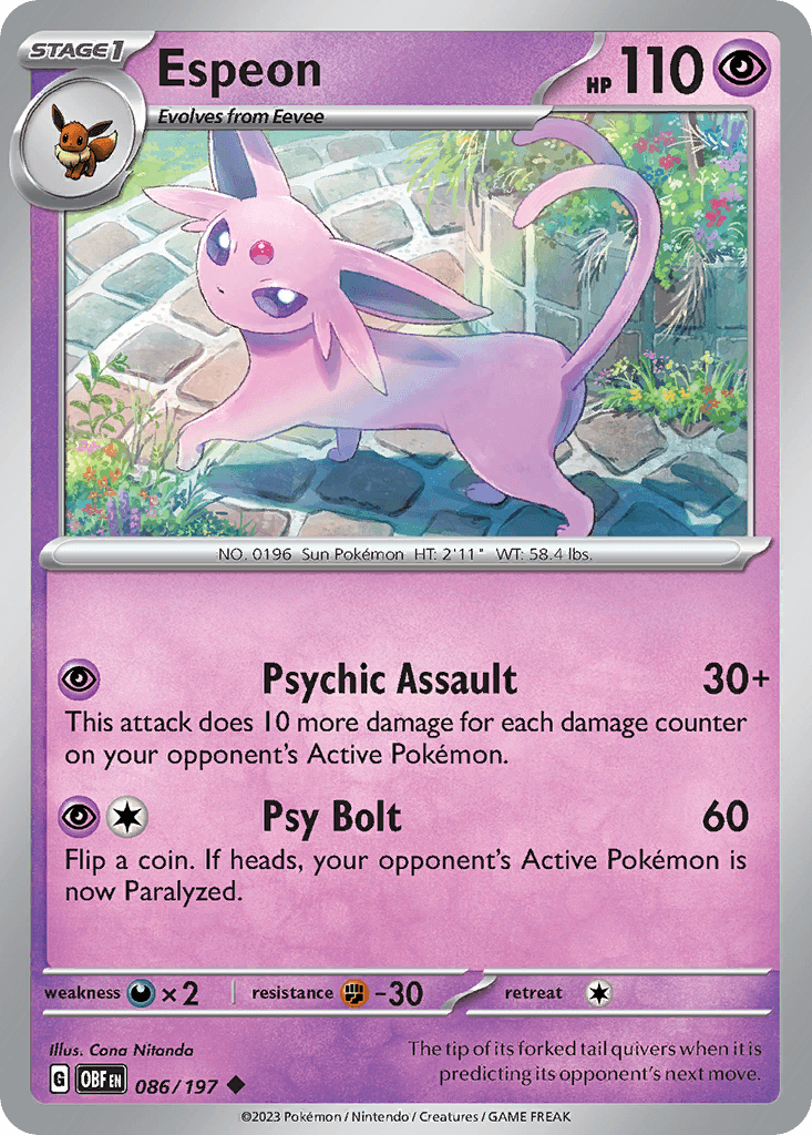 Espeon (Obsidian Flames) #86