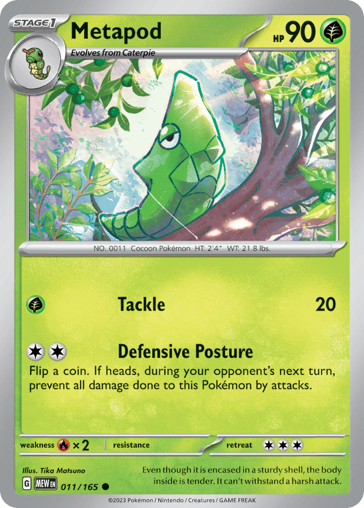 Metapod (151) #11 card art
