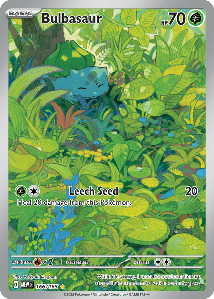 Bulbasaur (151) #166 card art