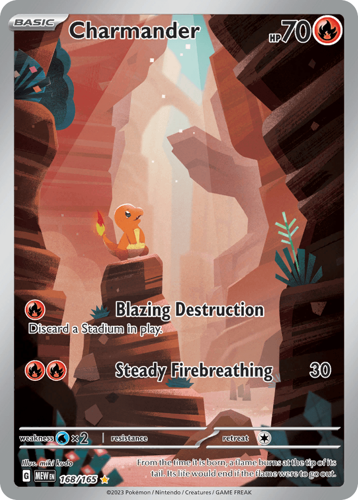 Charmander (151) #168 card art