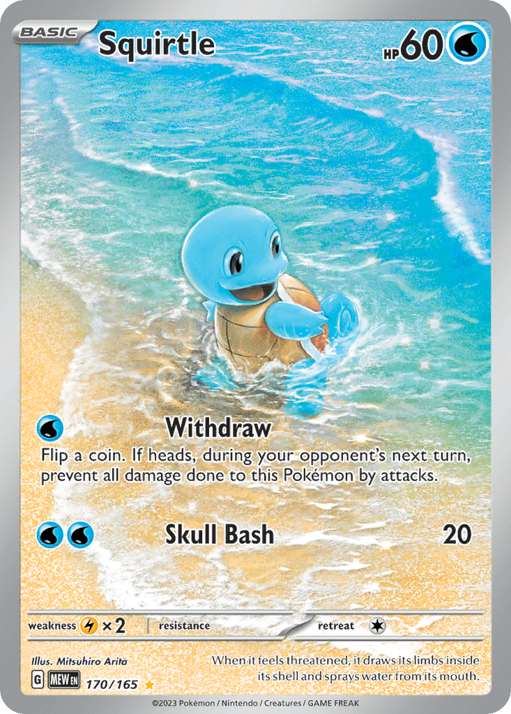 Squirtle (151) #170 card art
