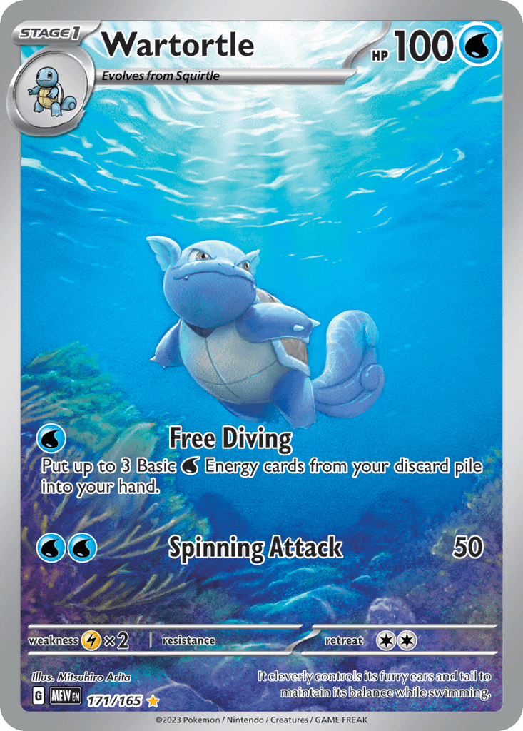 Wartortle (151) #171 card art