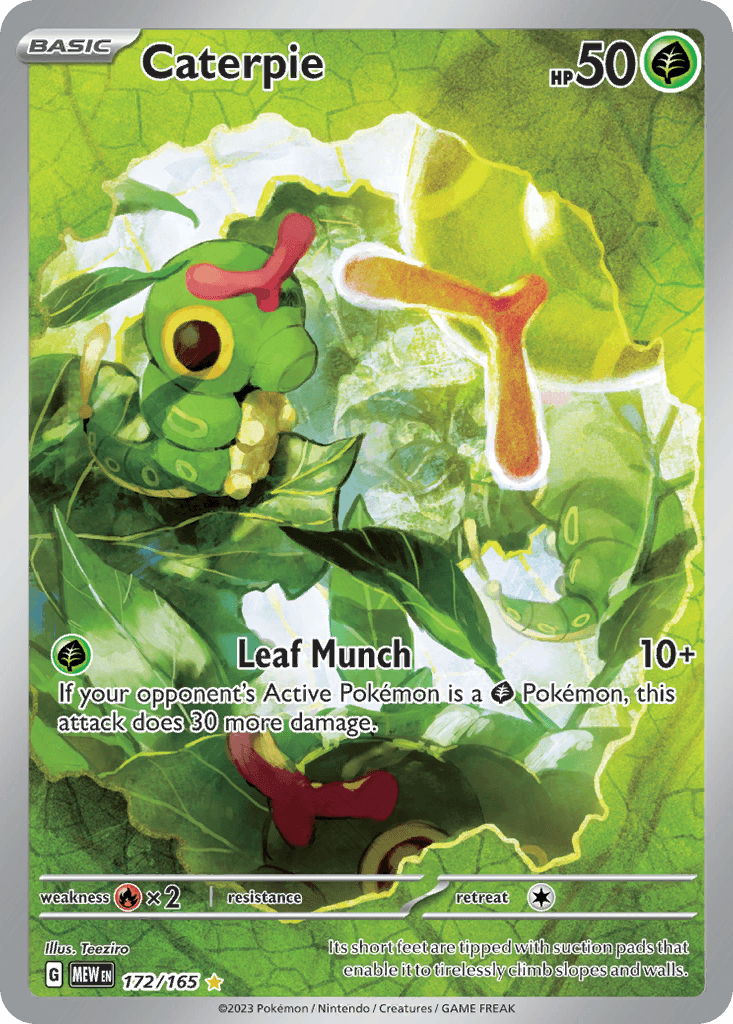 Caterpie (151) #172 card art