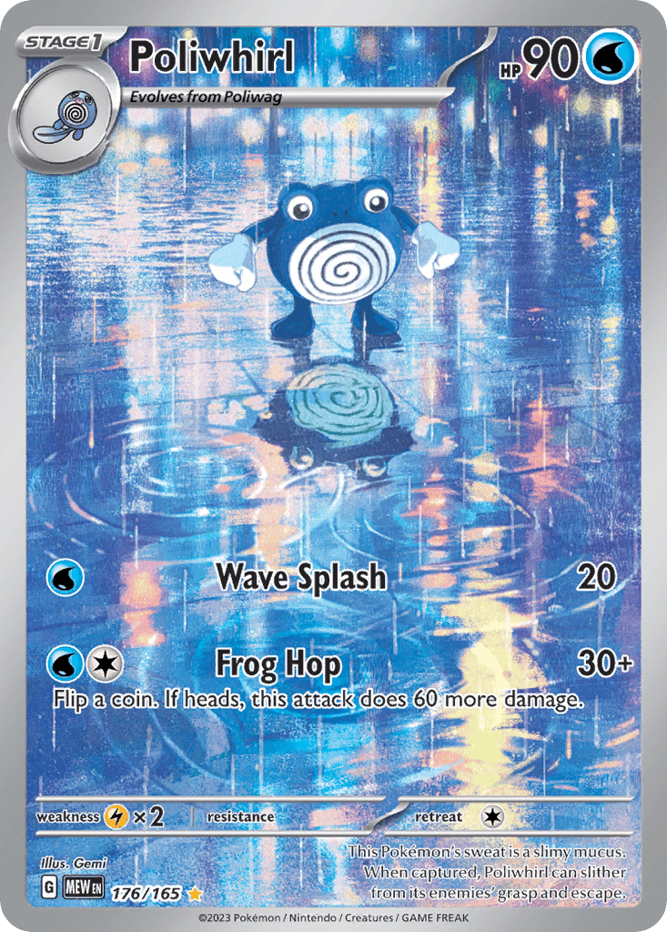 Poliwhirl (151) #176 card art