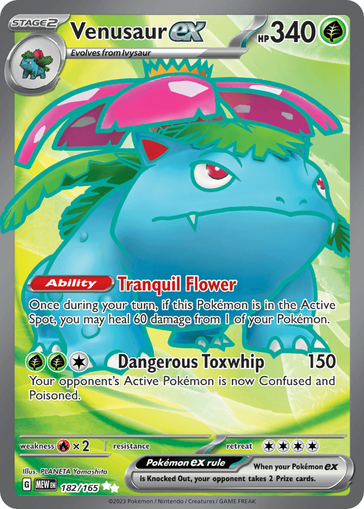 Venusaur ex (151) #182 card art