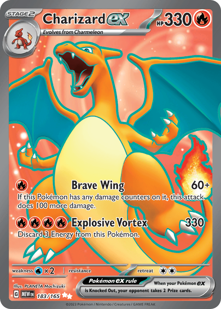 Charizard ex (151) #183 card art