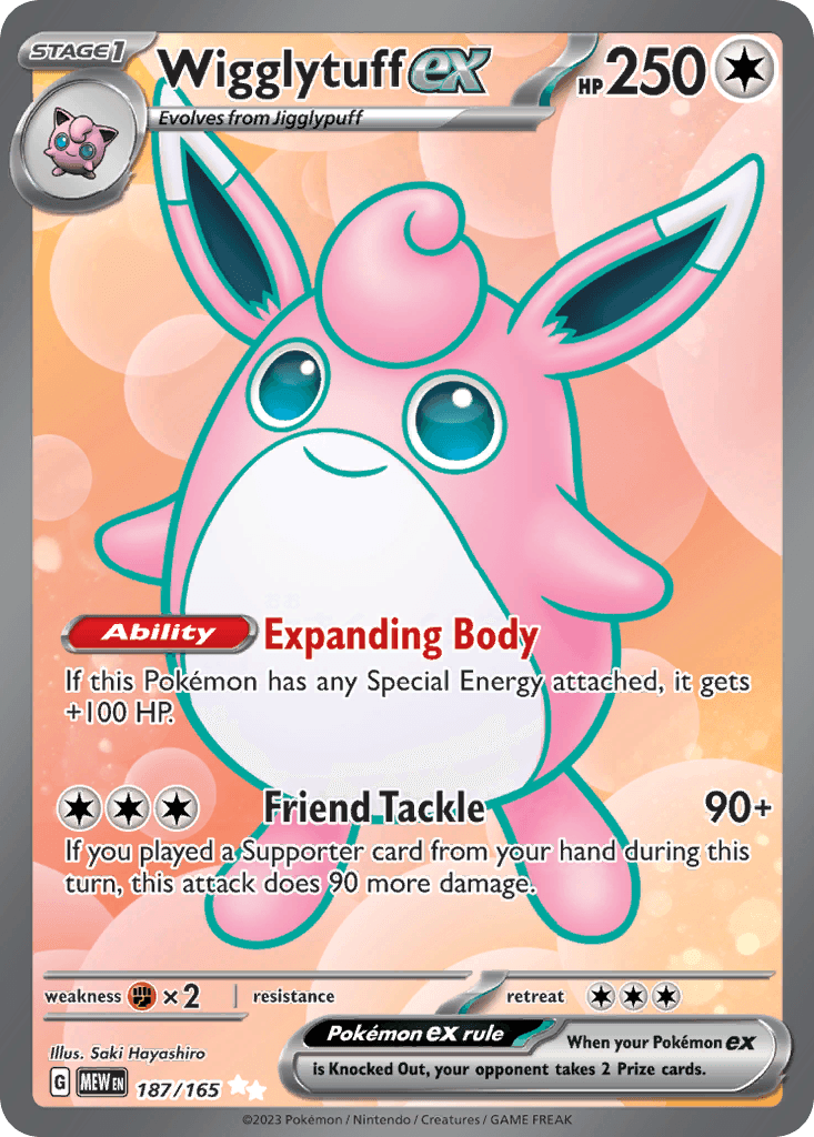 Wigglytuff ex (151) #187 card art