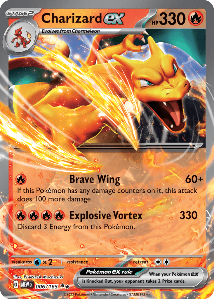 Charizard ex (151) #6 card art
