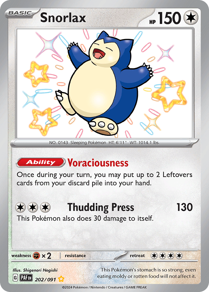 Snorlax (Paldean Fates) #202