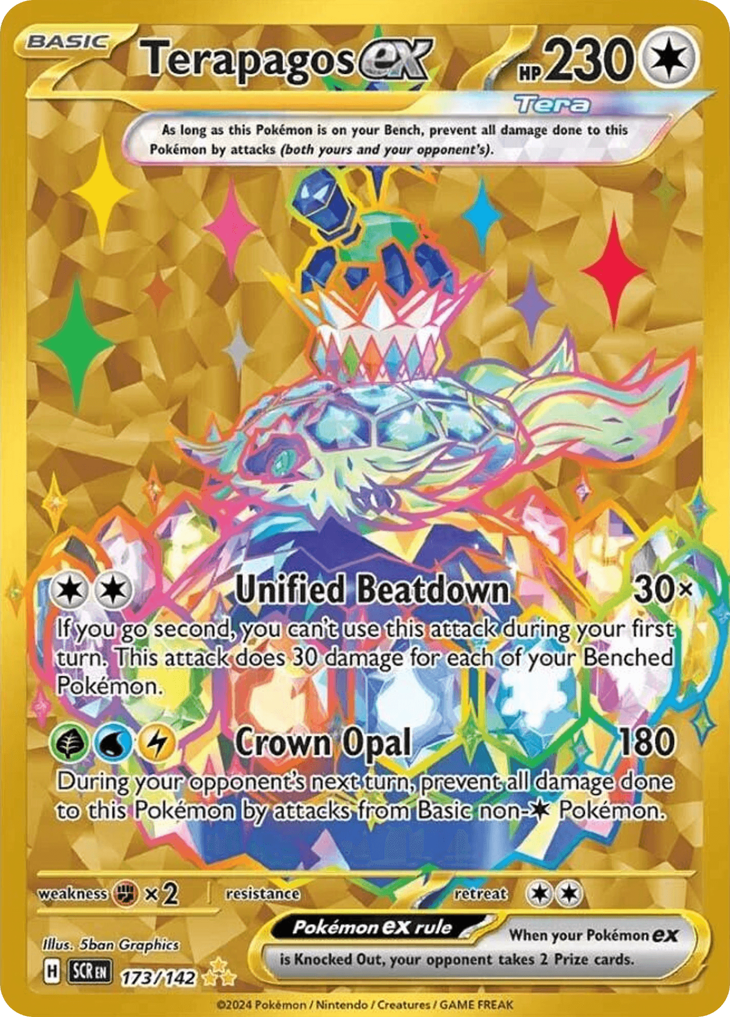 Terapagos ex (Stellar Crown) #173