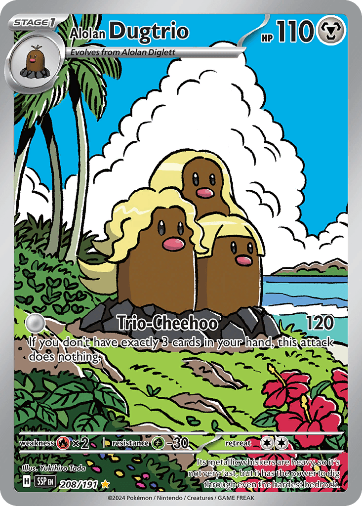 Alolan Dugtrio (Surging Sparks) #208