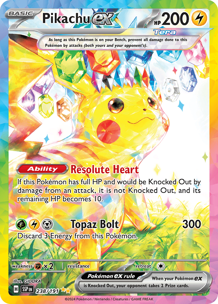 Pikachu ex (Surging Sparks) #238