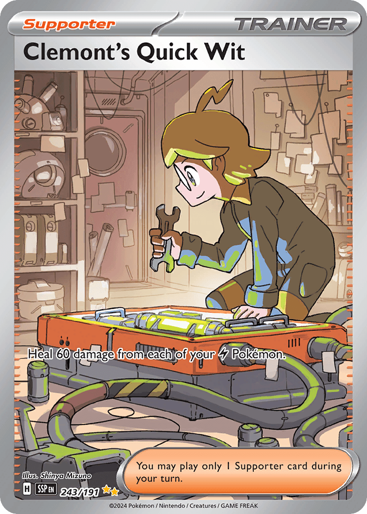 Clemont's Quick Wit (Surging Sparks) #243