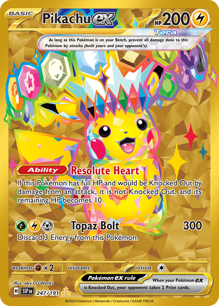 Pikachu ex (Surging Sparks) #247