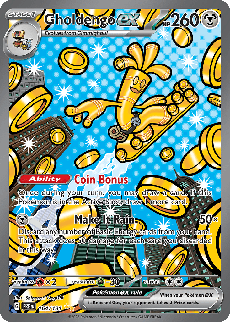 Gholdengo ex (Prismatic Evolutions) #164 card art