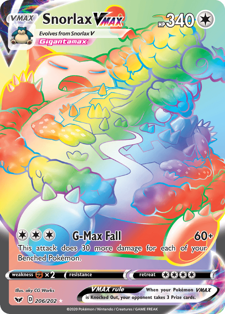 Snorlax VMAX (Sword & Shield) #206