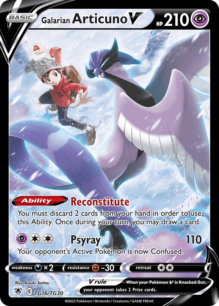 Galarian Articuno V (Astral Radiance Trainer Gallery) #TG16