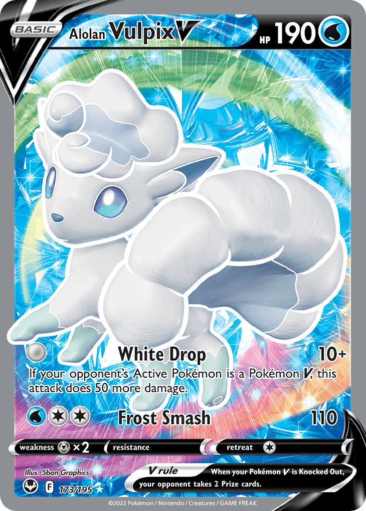 Alolan Vulpix V (Silver Tempest) #173 card art
