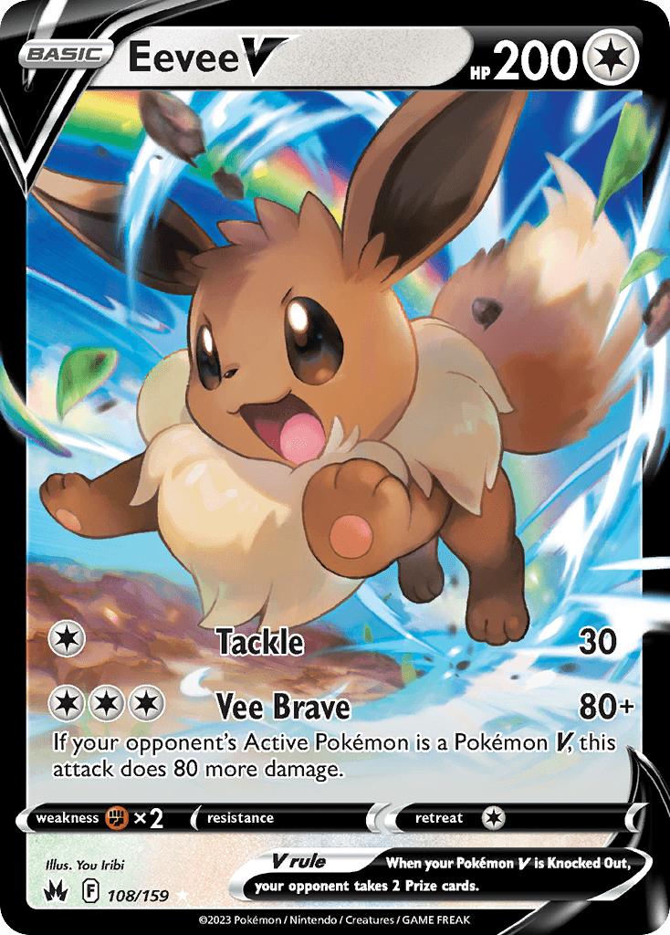 Eevee V (Crown Zenith) #108 card art