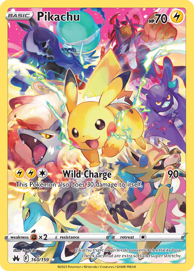 Pikachu (Crown Zenith) #160 card art