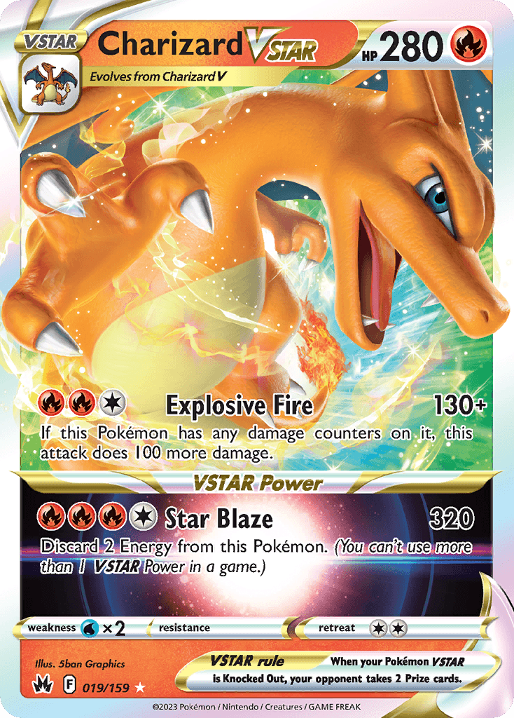 Charizard VSTAR (Crown Zenith) #19 card art
