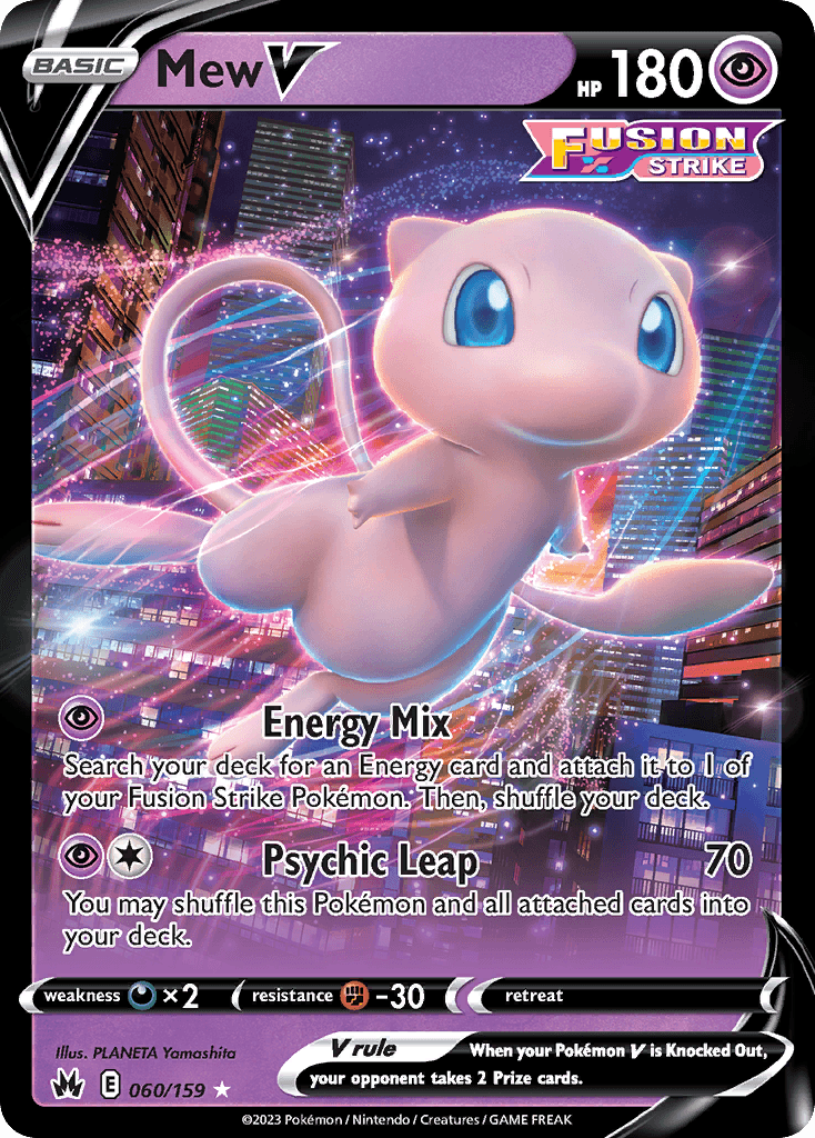 Mew V (Crown Zenith) #60 card art