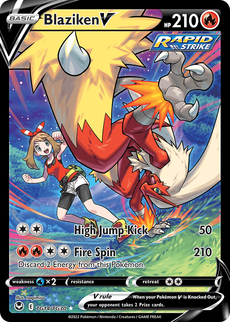 Blaziken V (Silver Tempest Trainer Gallery) #TG14