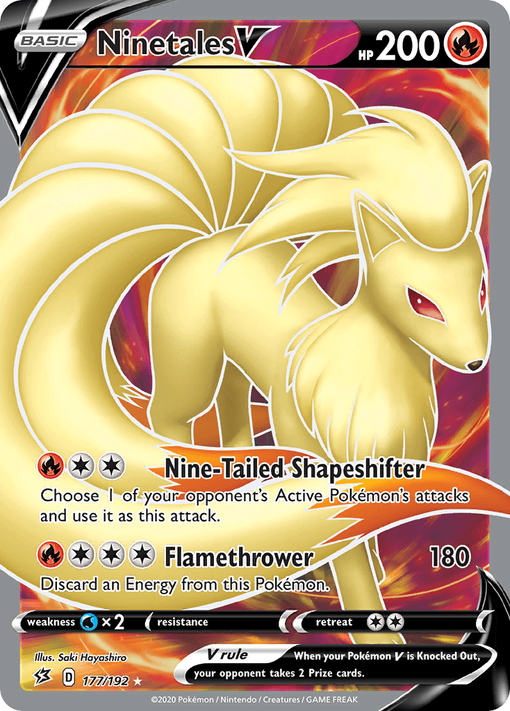 Ninetales V (Rebel Clash) #177