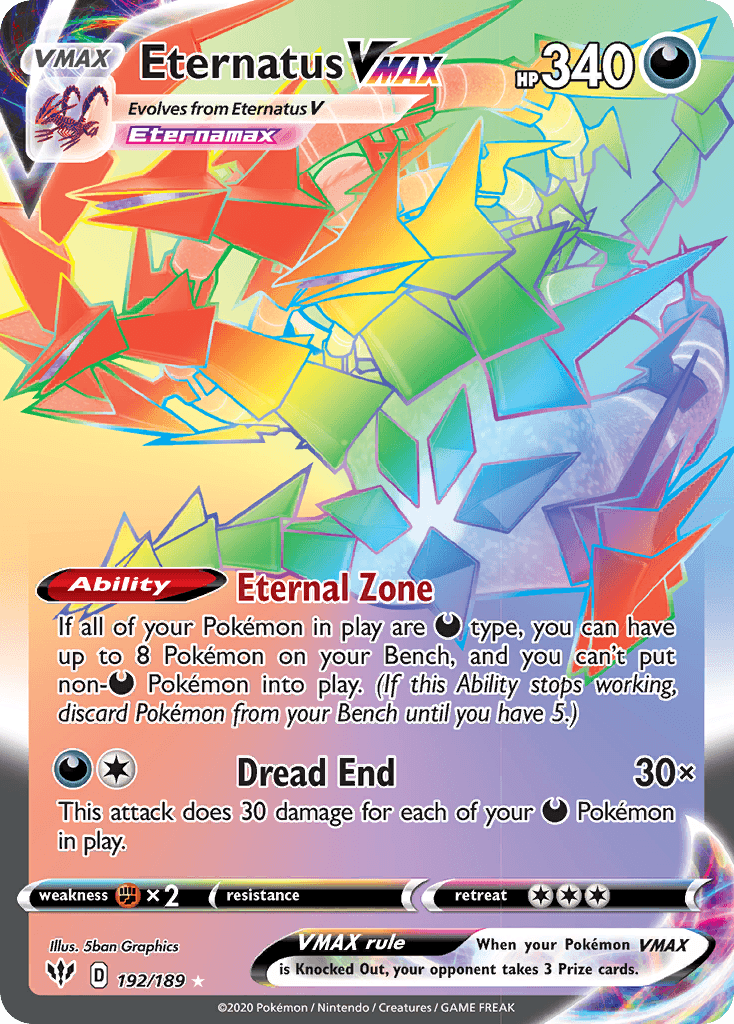 Eternatus VMAX (Darkness Ablaze) #192